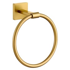 Towel Holder Wall Mounted Gold Bathroom Hardware Bath Towel Rings Hand Towels...