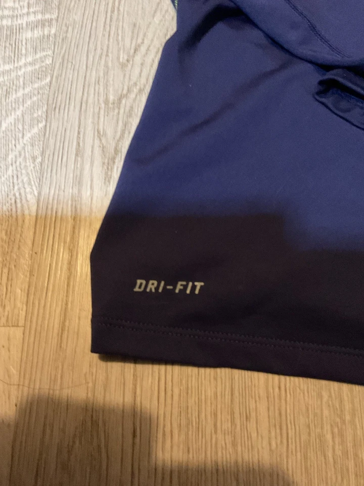 Nike Dri-FIT Correr 1/4 Cremallera Pullover Manga Larga Top Camisa Púrpura Foto 2 de 4