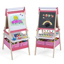 Easel for Kid with Magnetic Whiteboard  Chalkboard