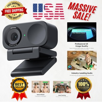 Advanced Link 2C Webcam - 4K Resolution, Gesture Control & AI Audio for Clarity