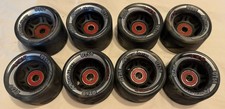Set Of 8 Vintage Rock Skates GT50 Roller Skate Wheels 60mm 40mm Sure-Grip ABEC5