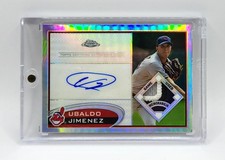 Ubaldo Jimenez 2012 Topps Chrome Refractor Auto Autograph Patch Variations /10