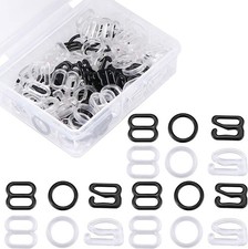 SelfTek 120 Pieces Bra Strap Clips Hook for Back, 8mm Converting...