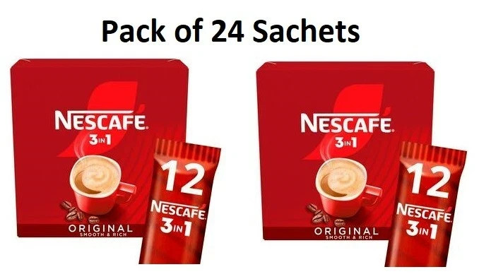 2x 12 sachets NESCAFE Original 3 in 1 ORIGINAL  instant coffee
