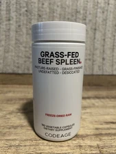 Grass-Fed Beef Spleen, 180 Vegetable Capsules (500 mg per Capsule)