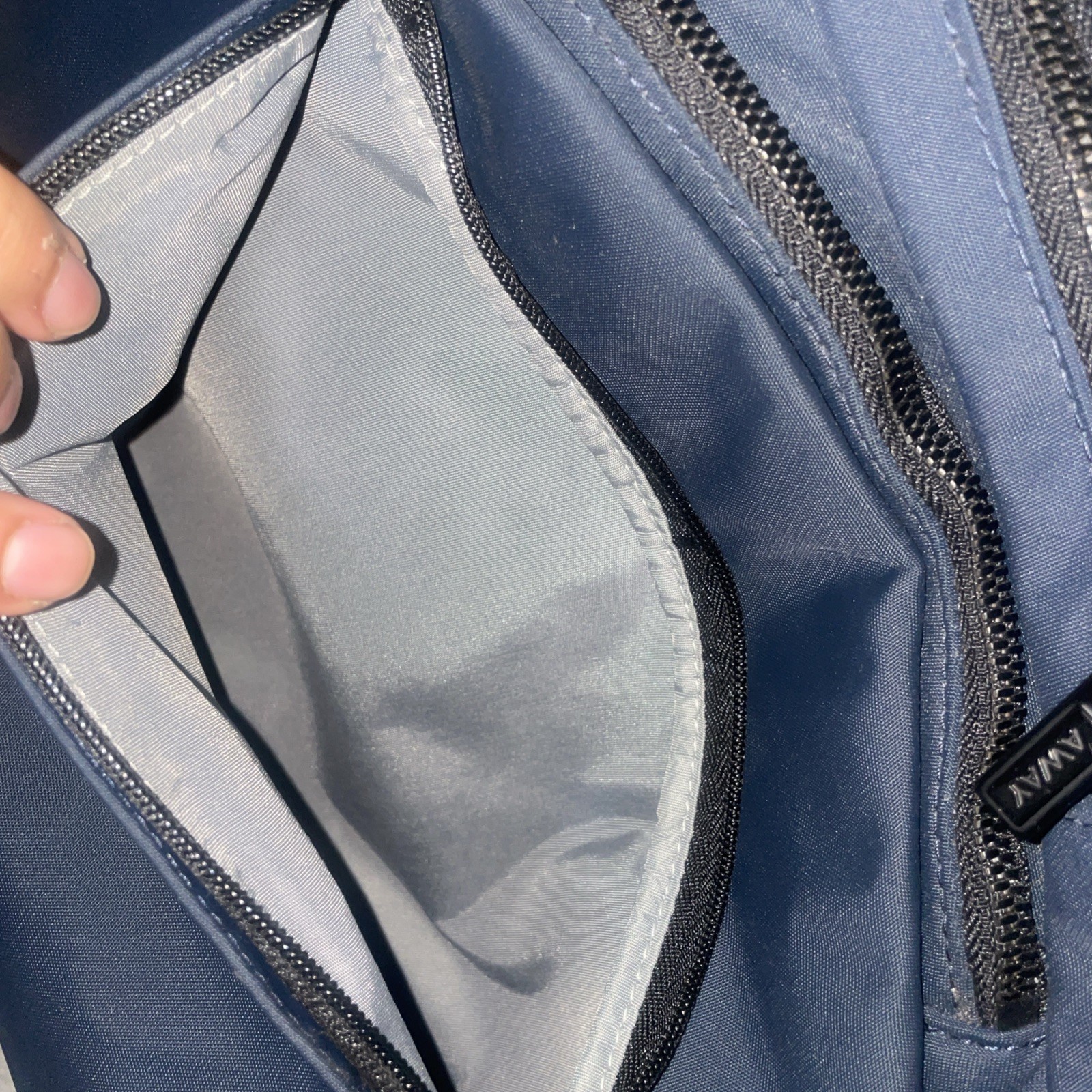 AWAY Everything Active Multiple Zip Backpack Blue… - image 5