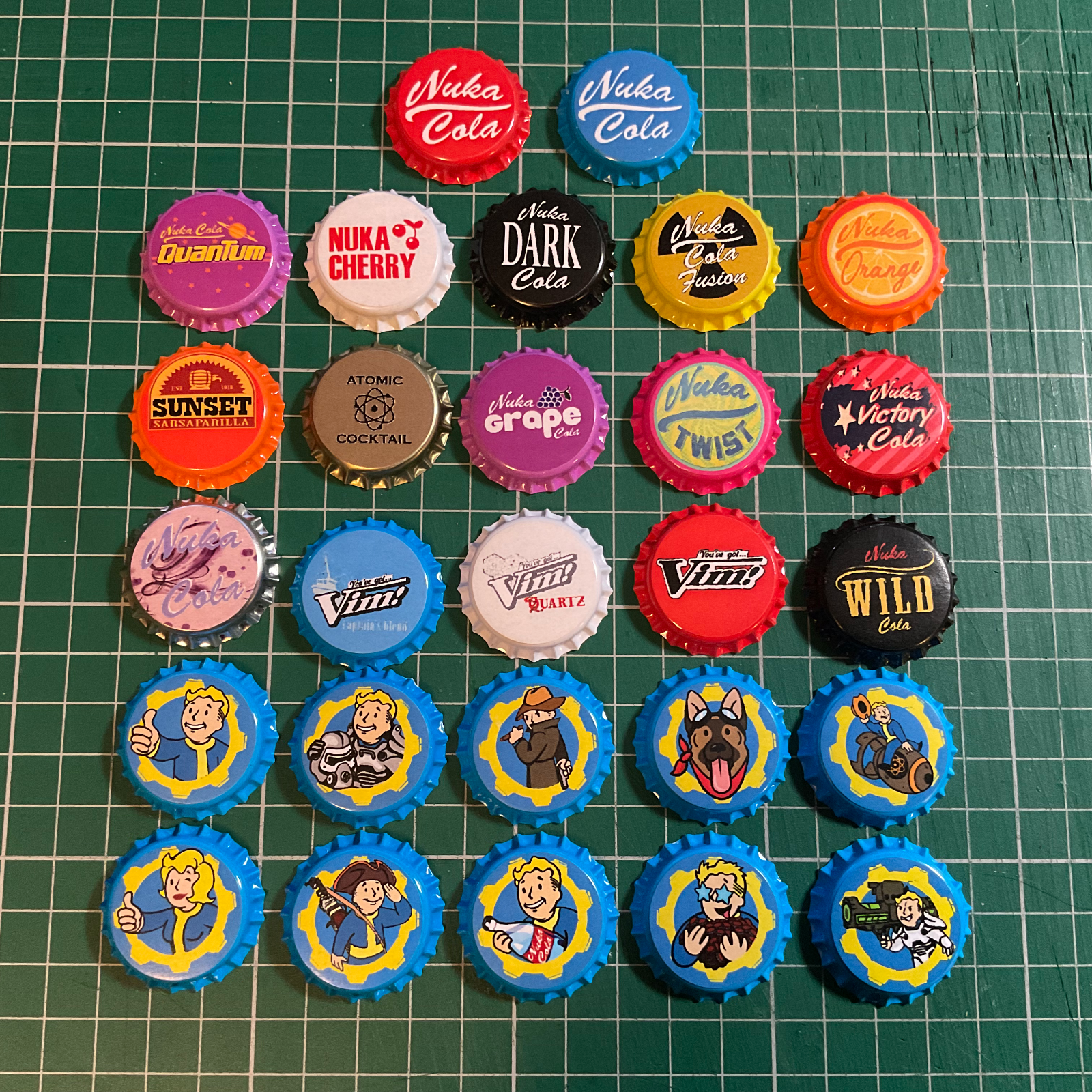 Handmade Fallout Bottlecap / Caps Replicas - 27 Available Designs | eBay