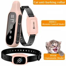 Cat anti-barking collar Waterproof automatic mode for all cat silicone material