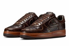 NEW AF1 Low 'Fauna Brown Croc' Croc Leather II7090-222 Men's Size US 7-12