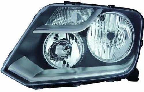 ABAKUS Right Front Headlight 441-11J5RMLEMN2 Black w LWR Motor H7 H1
