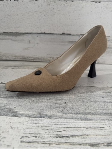 Christian Dior Pumps Nude Size 37.5 Pointed Toe Heels - Picture 4 of 18