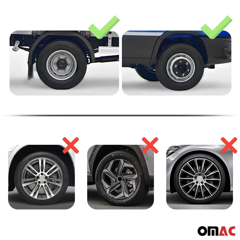 Calotas simulador de roda dupla 16" para GMC Savana cromado prata 2 peças - Imagem 4 de 4