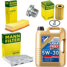 5L Öl Set Inspektion Luft-Innenraum Ölfilter Ölschraube für VW Tiguan 2.0 TDI 5N