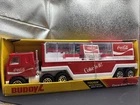 VTG Buddy L Coca Cola Mack Truck Trailer Tough Steel 591N 1983 In Original Box