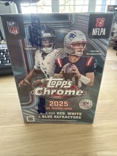 2025 Topps Chrome NFL Trading Cards Red,White & Blue refractors