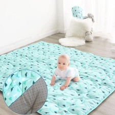Baby Play Mat for Boys Girls 50'' x Playpen, One-Piece Crawling Baby, Non Slip