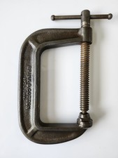 Vintage Brink & Cotton No 144 4" C-Clamp Made in USA Heavy Duty Woodworking Tool