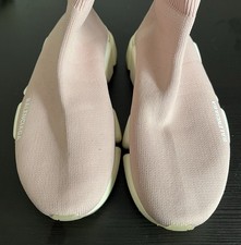 Balenciaga Speed 2.0 Pink Knit Sock Trainers Sneakers Size EU 38 UK 5 Authentic