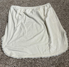 Mancyfit Skirt Dress Half Slip Beige Lace size Large NEW