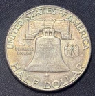 1962-P Franklin Half Dollar, Toned Reverse! .90 Silver, XF, Better In Hand!