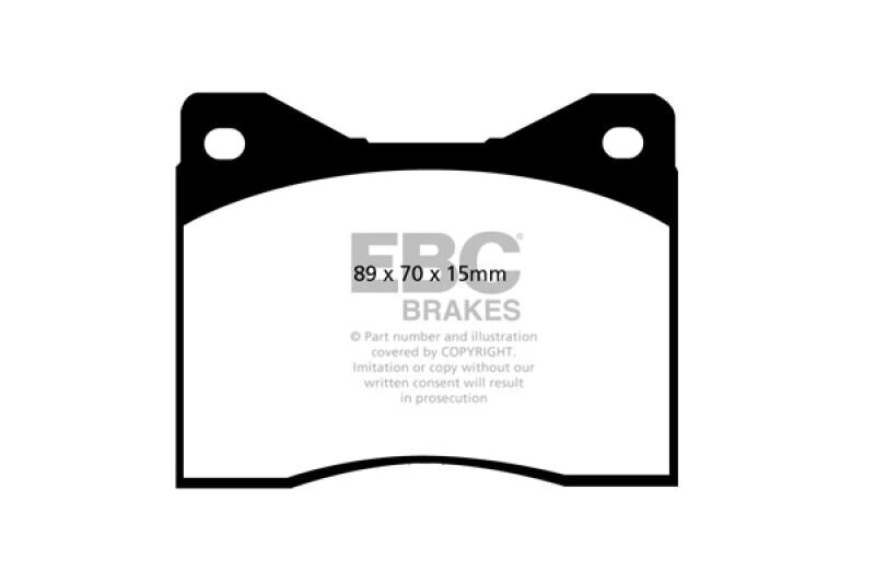 EBC - Compatible with 88-90 Lamborghini Countach 5.2 (Anniversary) Redstuff Rear