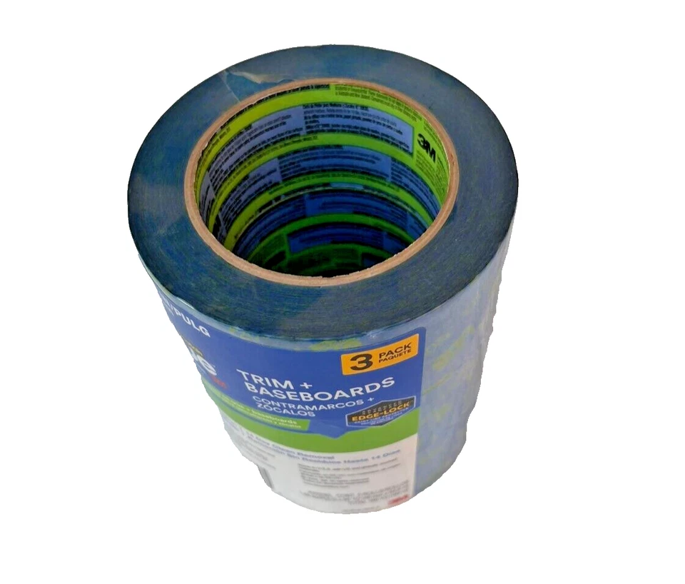Borde azul escocés + zócalos paquete de 3 1,88" 48 mm cinta de pintor original nueva Foto 3 de 3