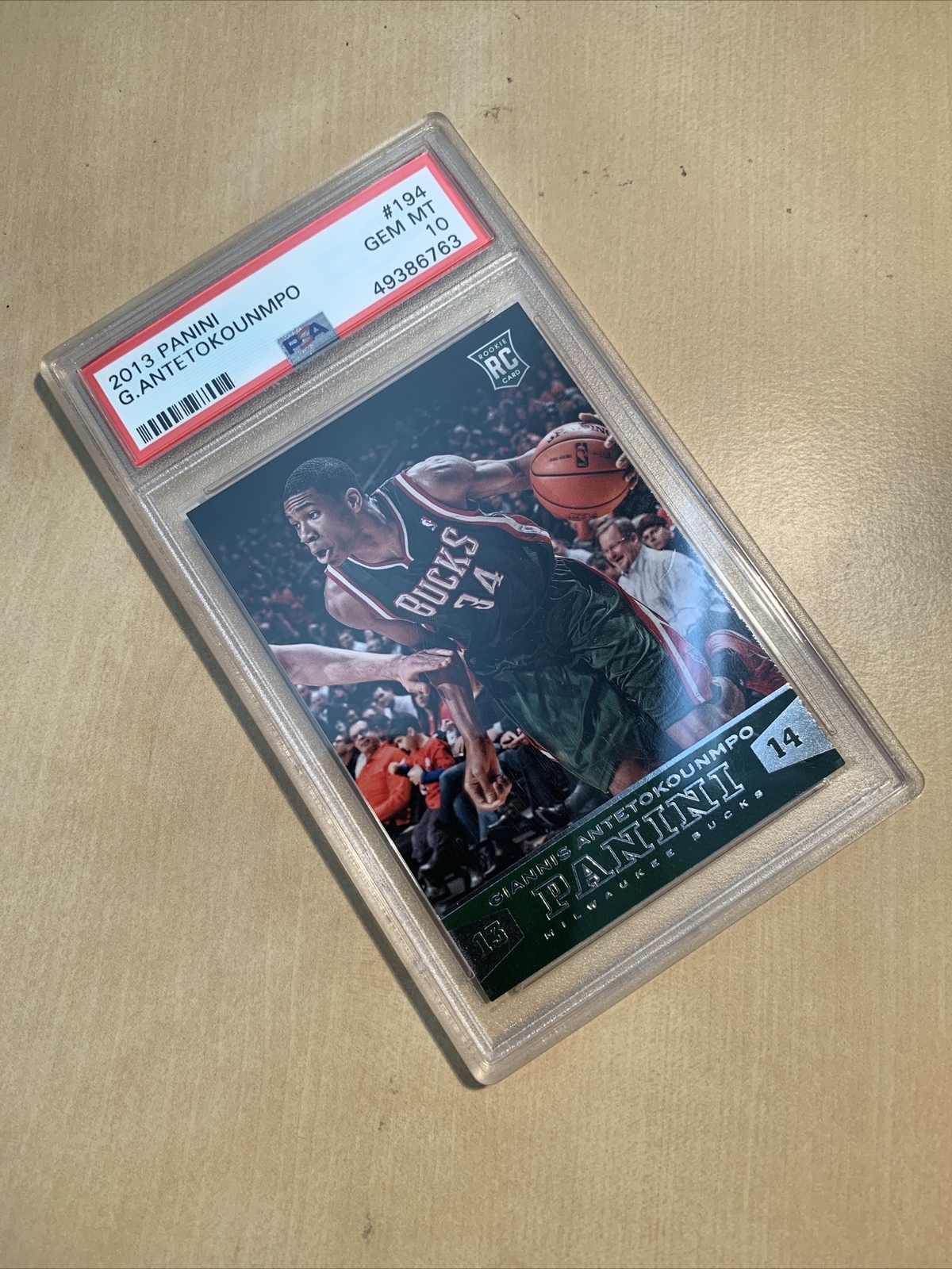 2013 Panini Giannis Antetokounmpo #194 PSA 10 Gem Mint Bucks Rookie RC Look!!! view 3