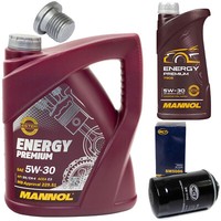 MotoröL Set 5W-30 6 Liter + ÖLfilter SM 5086 + Schraube FüR VW Transporter VI