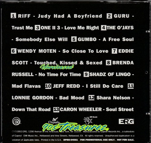 VA - ERG Black Music Sampler Vol One 1993 Promo CD Unreleased Rare R&B New Jack - 第 2/5 張圖片