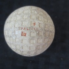 Vintage Golf Ball Spalding Top Flite Red Mesh
