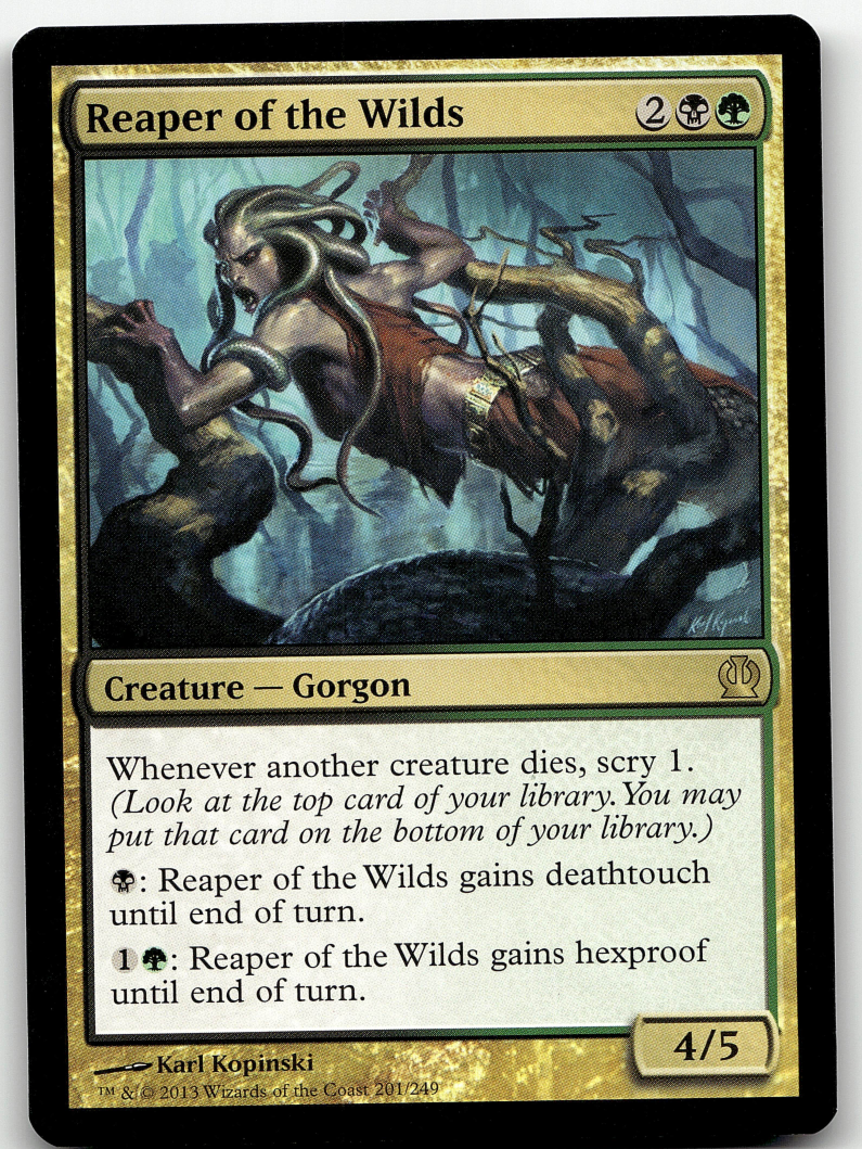 Reaper of the Wilds 2x FOIL THS MTG Theros Rare MINT black green Reaper of the Wilds 2x FOIL THS MTG Theros Rare MINT black green