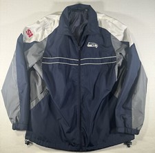 SEATTLE SEAHAWKS Sports Illustrated NFL WINDBREAKER Jacket Coat Men's L