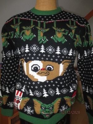 Mondo GREMLINS Ugly Christmas Sweater GIZMO Mens Sz XL Holiday | eBay