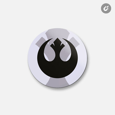 Star Wars Cartoon Rebel Alliance 4'' X 4'' Round Decorative Magnet