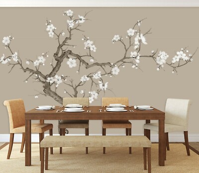 3D Plum Branches G12650 Wallpaper Wall Murals Removable Self-adhesive Honey