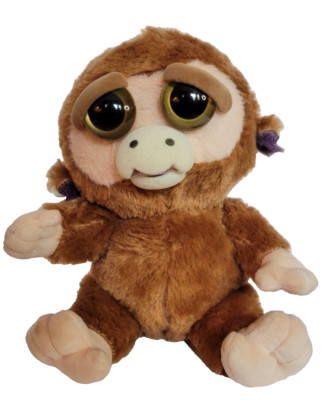 Feisty Pets Plush Monkey Grandmaster Funk Angry Faces 8'' Stuffed Toy 2015 Brown