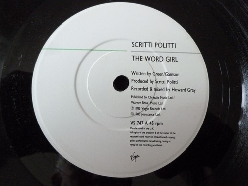 Scritti Politti 17.8cm x 2 Madera Beez / The Word Girl - Picture 4 of 9