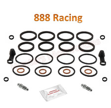 Front Brake Caliper Seals Nipple Rebuild Kit x 2 for Suzuki GSXR1000 K5  6  7  8
