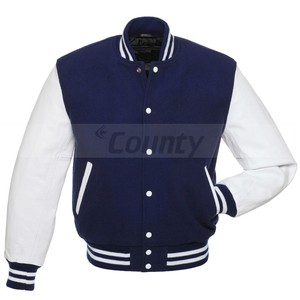 blue baseball jacket