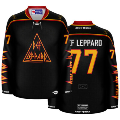 Def Leppard Triangle Black Hockey Jersey