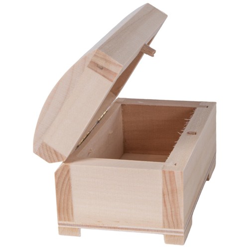 Tiny Cute Jewellery Earrings Ring Decorative Chest Gift Wood Box | 9.5x6x5.5 cm - Picture 2 of 9