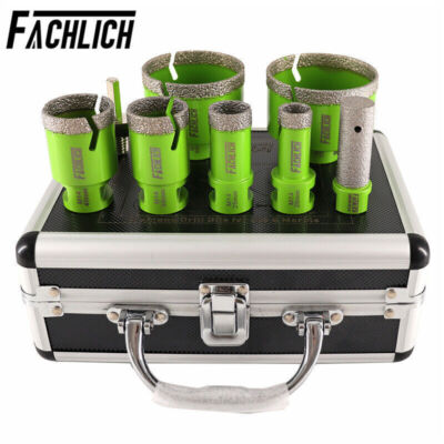 Diamond Drilling Bit Set for Ceramic Granite Tile Hole Saw Cutter Tool 8pcs/Box