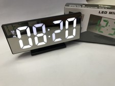 x Orologio Sveglia Datario Ds-3618L Specchio Termometro Digitale Tavolo Lcd sus