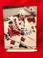 NEW YORK RANGERS Ron Greschner Signed 11x14 JSA AUTO