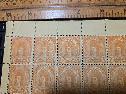 Guatemala Stamp #14 Forgery Reference Sheet - MNH - Has Creases As Can Be Seen - Picture 2 of 5
