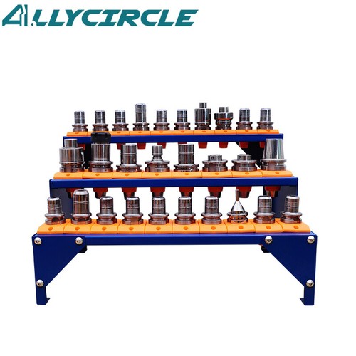 Thickened ABS BT30 BT40 Stepped Tool Holder Storage Cabinet 30 Hole for CNC - Picture 2 of 12