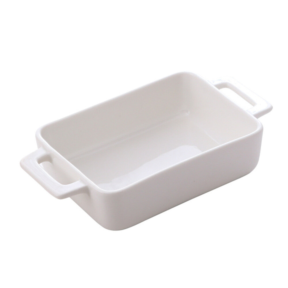 Large Ceramic Dish Lasagna Deep Lasagne Bakeware Multipurpose Bread Tray Baking