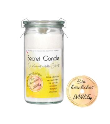 Candle Factory Secret Candle Ein herzliches Danke