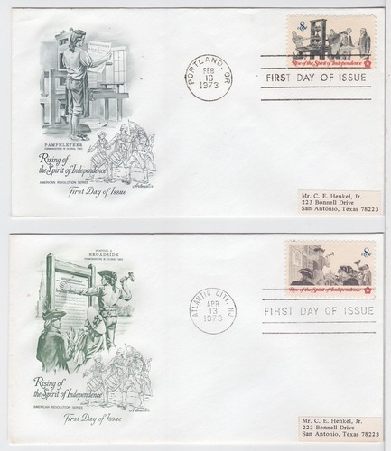 TurtlesTradingPost- Colonial Communications- 1973 FDC #1476-79 Artmaster- All 4 - Picture 2 of 3