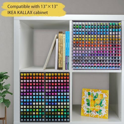 SANFURNEY Art Marker Storage Rack for 240 Markers, Watercolour Brushes Pens